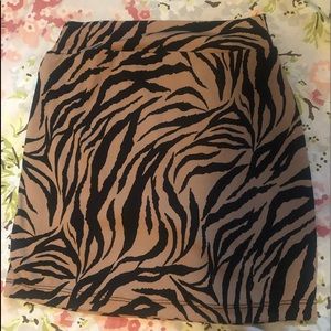 Leopard print skirt